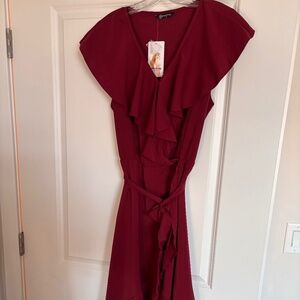 Women's  Cross Midi Dress Casual Boho Deep V Neck